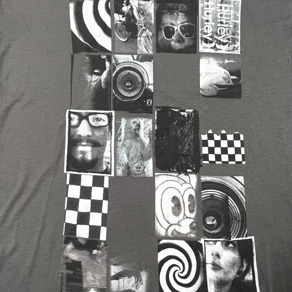 Hurley size medium grey long sleeve scoop neck shirt with image, thin material - Picture 2 of 7